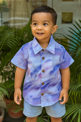Whizzo Lavender Sky Cotton Shirt – 6 Months to 6 Years