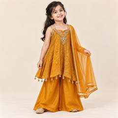 Aarvika Festive Gharara Set for Girls | 2Y to 4Y