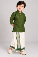 Adhithan Vesti and Kurta for Boys | 6M to 6Y