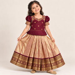 Amudhini Silk Lehenga for Girls