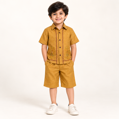 Arlo Palm Co-Ord Set for Boys | 1Y to 5Y