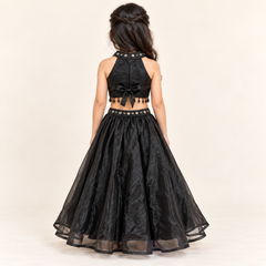 Zoya Halter-Neck Lehenga Set | 2-4Y