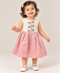 Blossom Panel Flared Dress