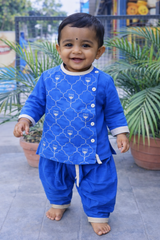 Whizzo Kids blue dress for boy – Festive Wear with Soft Cotton Lining (Age 1 to 10 Years)