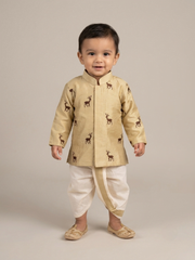 Desert Starlight Deer Dhoti Set for Boys | Newborn to 2Y