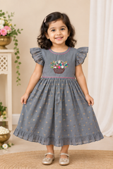 Elara Silk Dress for Girls | 1Y to 5Y