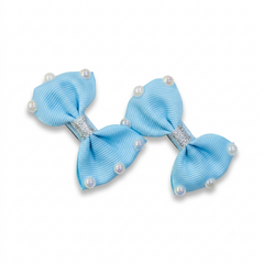 Pearl Luxe Bow Clips
