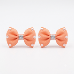 Pearl Luxe Bow Clips