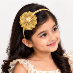 Gilded Petal Charm Headband