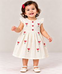 Heart Print Casual Dress