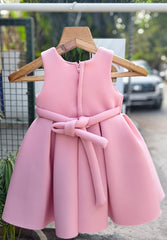 Peach Sequin Butterfly Designer Party Frock with Pearl Embellishments & Pleated Princess Skirt – Celebration Dress for Girls (Age 1 Year to 5 Years) | WHIZZO Kids