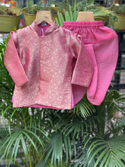 Traditional Boys Banarasi Tissue Dhoti with Matching Kurta – Elegant Ethnic Wear for Baby Boys (Newborn – 2 Years)