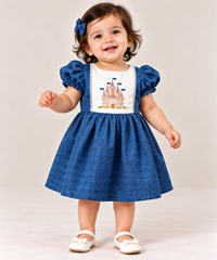 Kingdom Embroidered Panel Dress