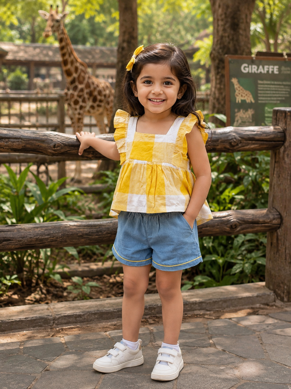 Lemon and Denim Set for Girls