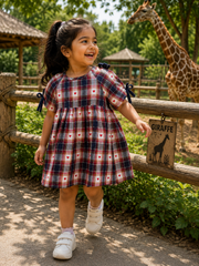 Little Heartland Plaid Dress for Girls | 3M to 4Y
