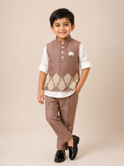 Mauve Monarch Waistcoat Set