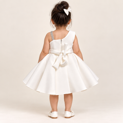 Olivia Floral Applique Party Dress for Girls | 1Y to 4Y