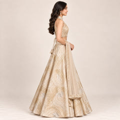 Pearlmist Wavework Luxe Lehenga Set | 5Y to 18Y