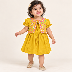 Threadwork Panel Jacket Dress
