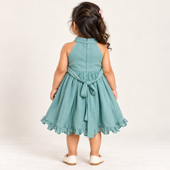 Pirai chanderi Silk Dress | 1-5Y