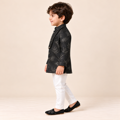 Zayir Leaf Jacquard Sherwani Set | NB-2Y