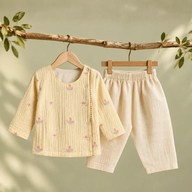 Deepam - Crinkled Kurta and Pant