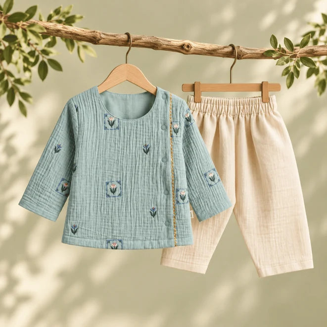 Poo Kattam - Crinkled Kurta and Pant