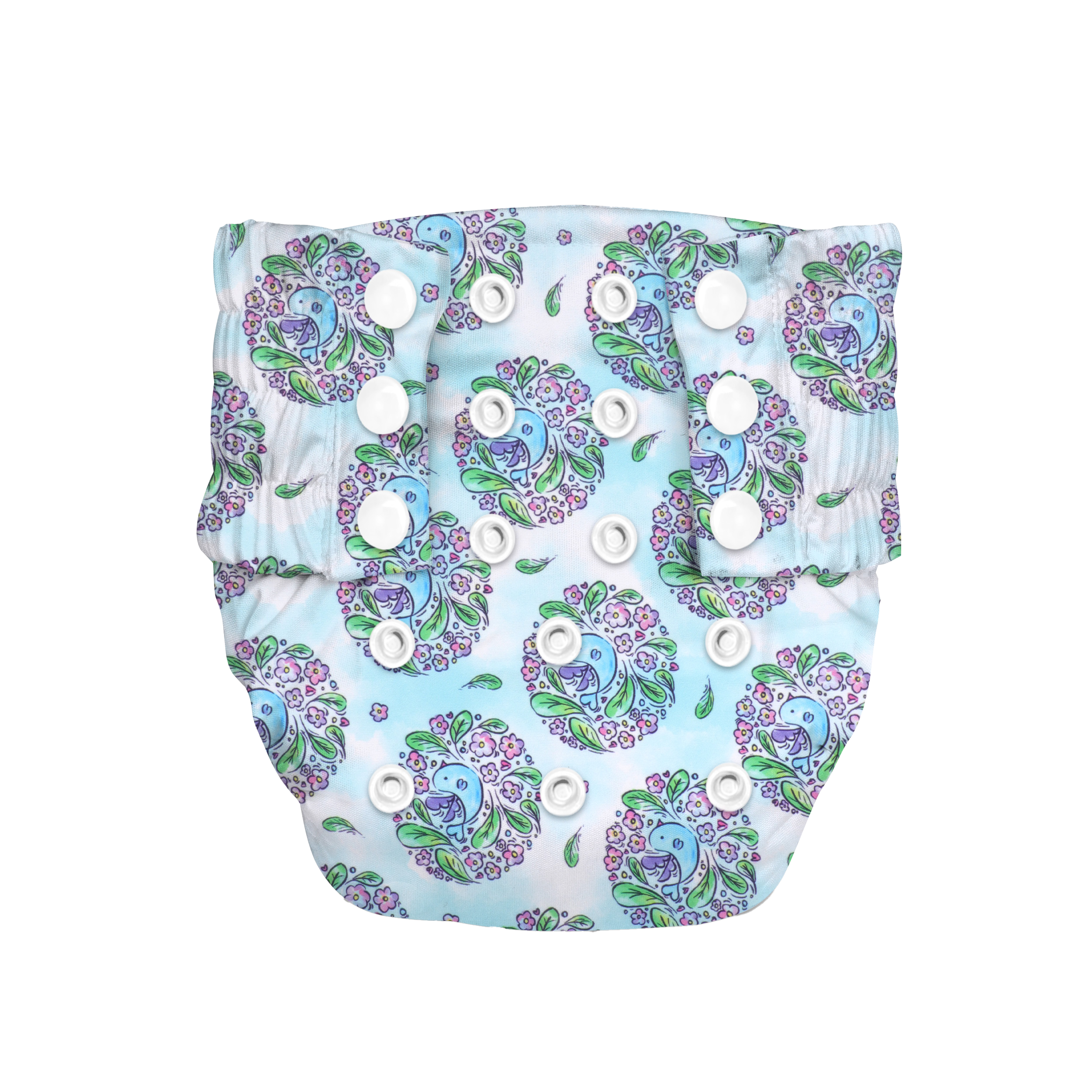 Indigo - Newborn Cloth Diaper 2.0 with 1 cotton Insert (2 kg - 5 kg)