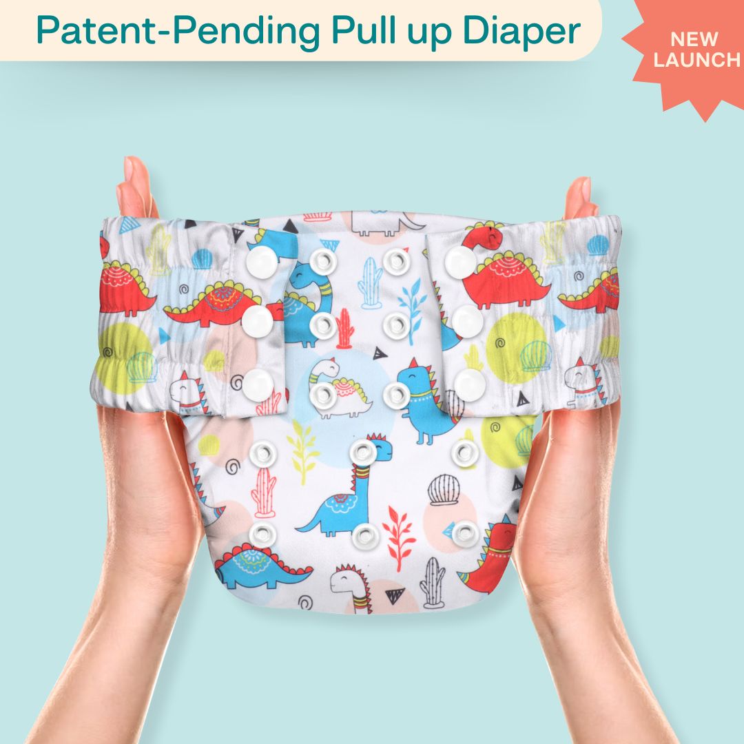 Ice Candy Newborn Cloth Diaper 2.0 with 1 cotton Insert (2 kg - 5 kg)