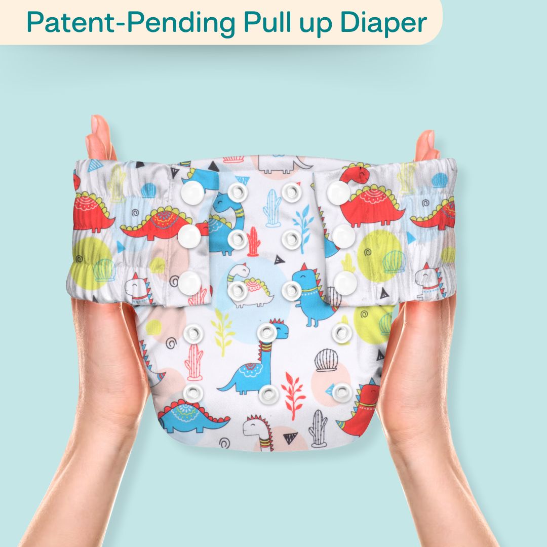 Indigo - Newborn Cloth Diaper 2.0 with 1 cotton Insert (2 kg - 5 kg)
