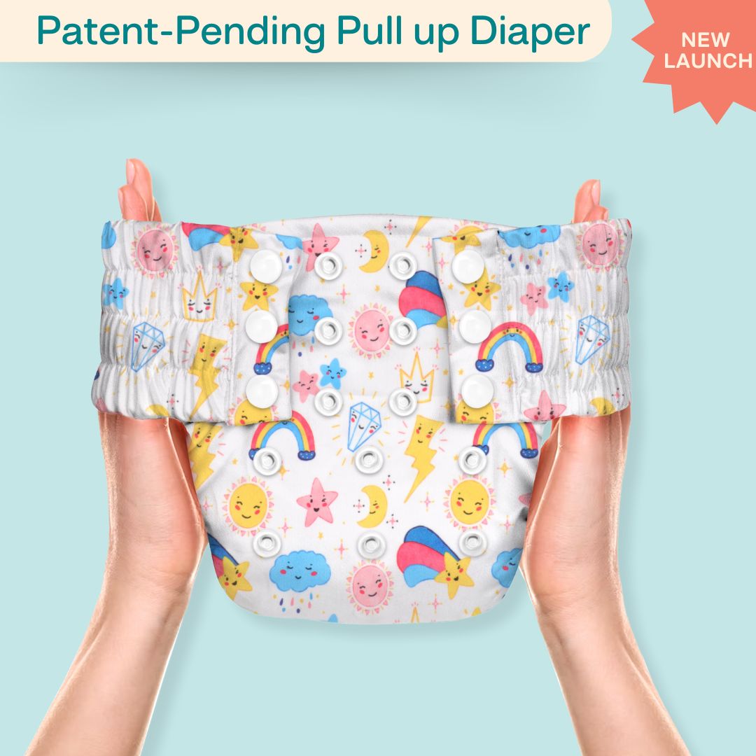 Ice Candy Newborn Cloth Diaper 2.0 with 1 cotton Insert (2 kg - 5 kg)