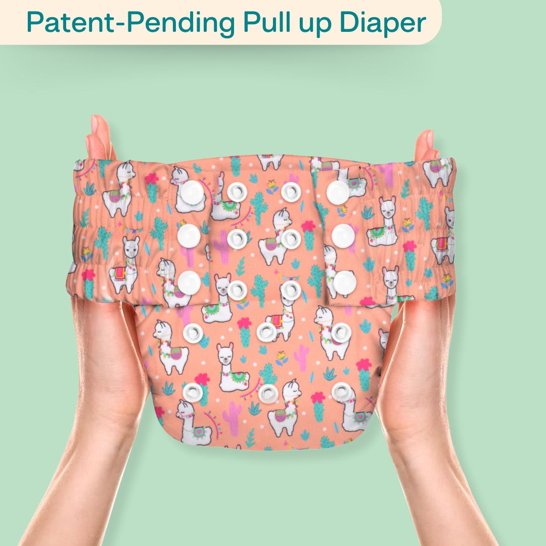 Ice Candy Newborn Cloth Diaper 2.0 with 1 cotton Insert (2 kg - 5 kg)