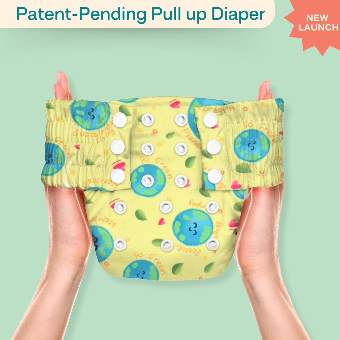 Ice Candy Newborn Cloth Diaper 2.0 with 1 cotton Insert (2 kg - 5 kg)