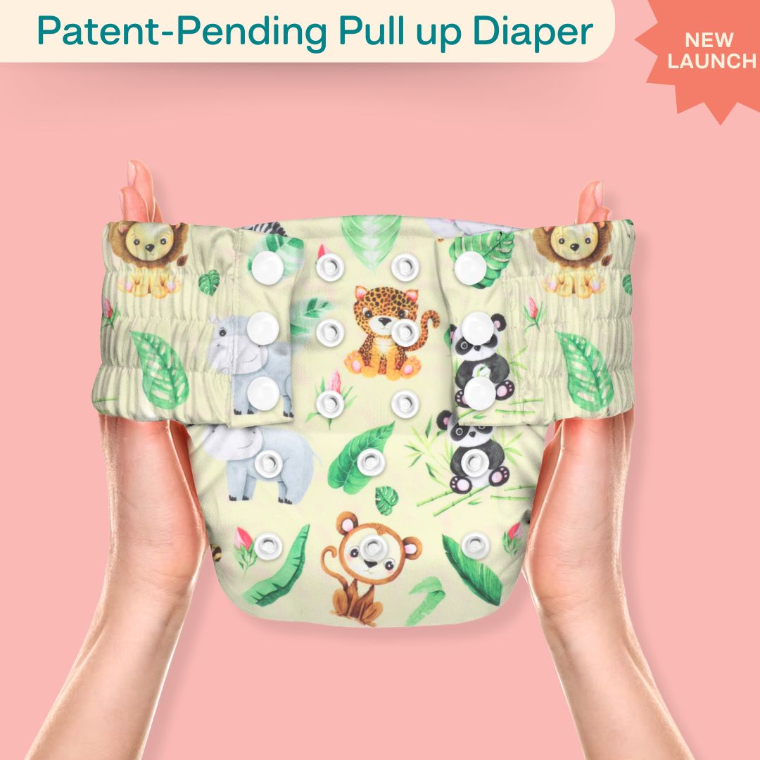 Ice Candy Newborn Cloth Diaper 2.0 with 1 cotton Insert (2 kg - 5 kg)