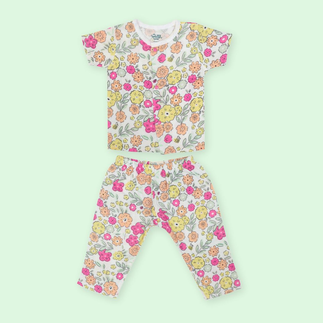 Spring Whispers - Muslin Sleep Suit for babies and kids (Unisex)