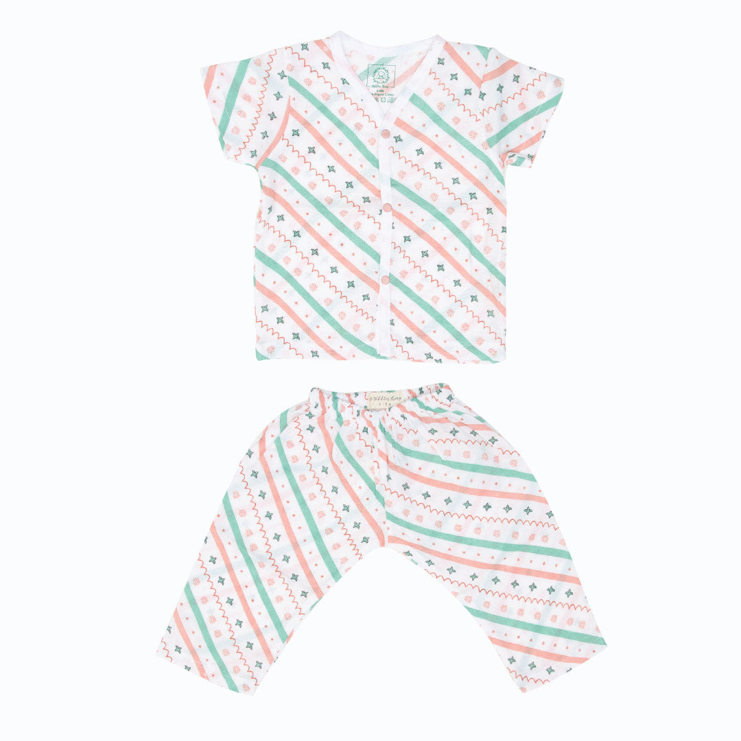 Babies Muslin Sleep Suit for babies and kids (Unisex) Combo 1 Pack of 3