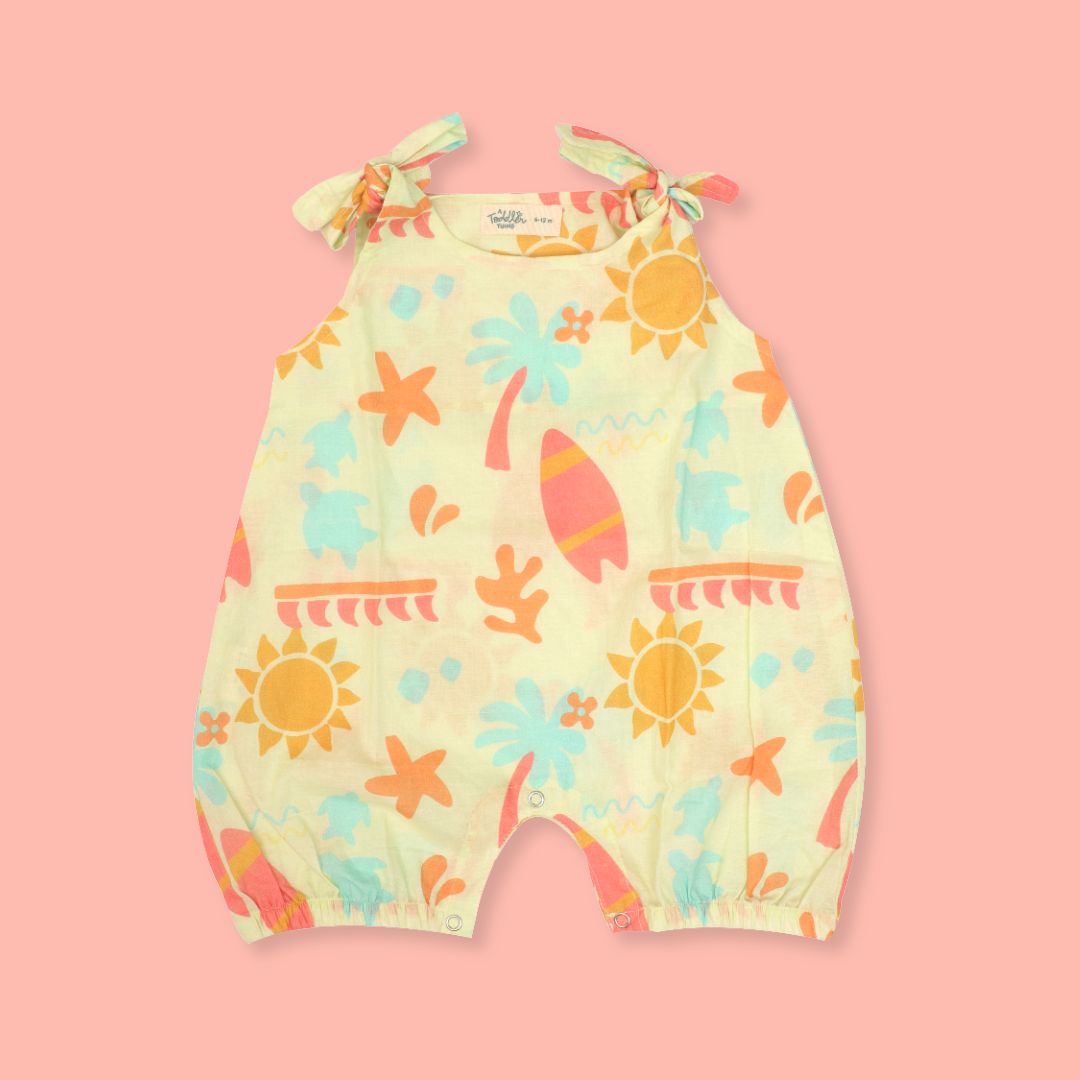Urban Wild - Mulmul Cotton Knot Type Romper