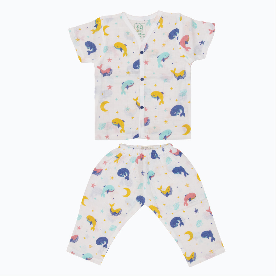 Toddler Muslin Sleep Suit for babies and kids (Unisex) Combo 1  Pack of 3
