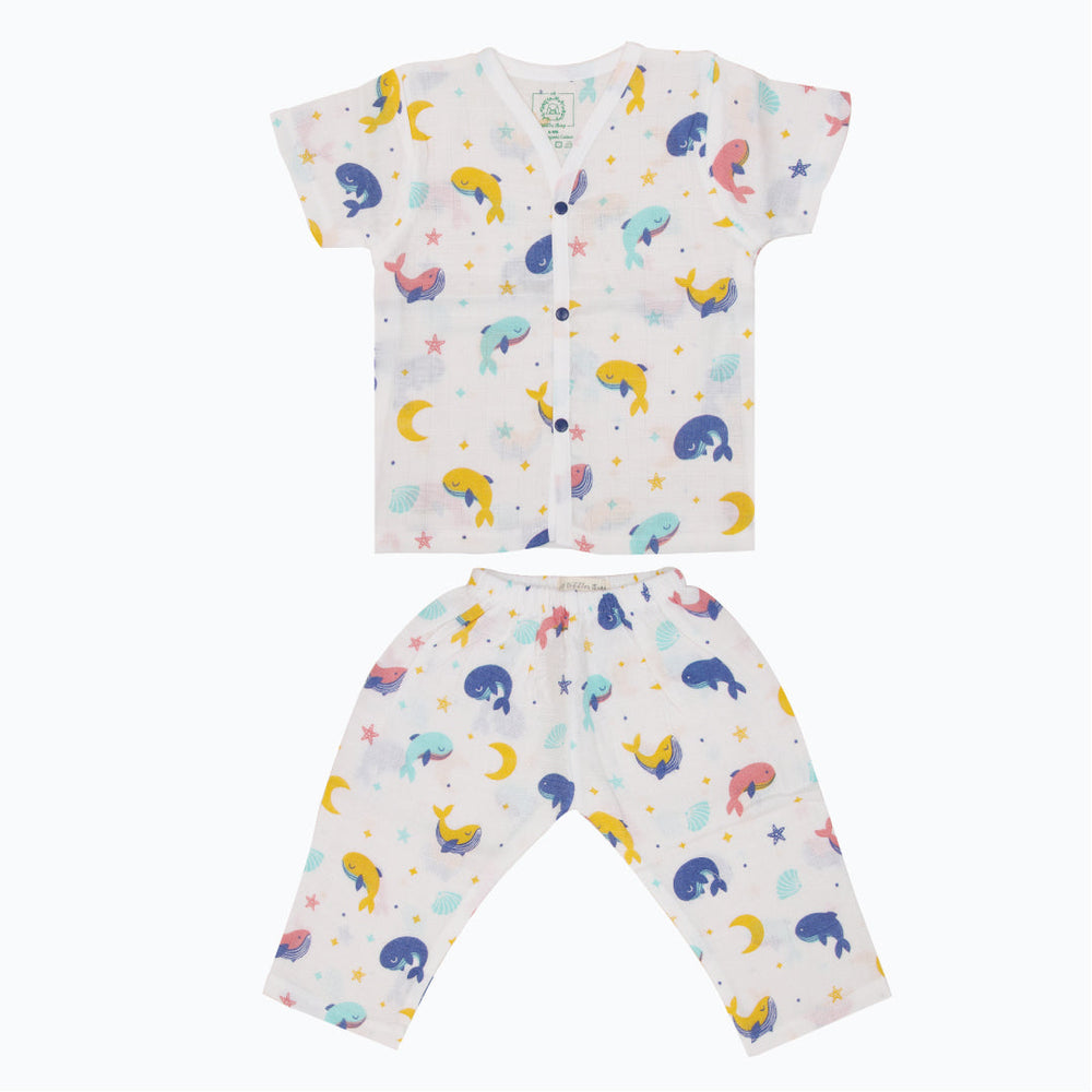 Toddler Muslin Sleep Suit for babies and kids (Unisex) Combo 1  Pack of 3