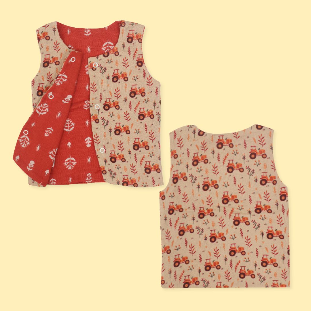 Flip Flop - Reversible Muslin Jabla (Pack of 2)