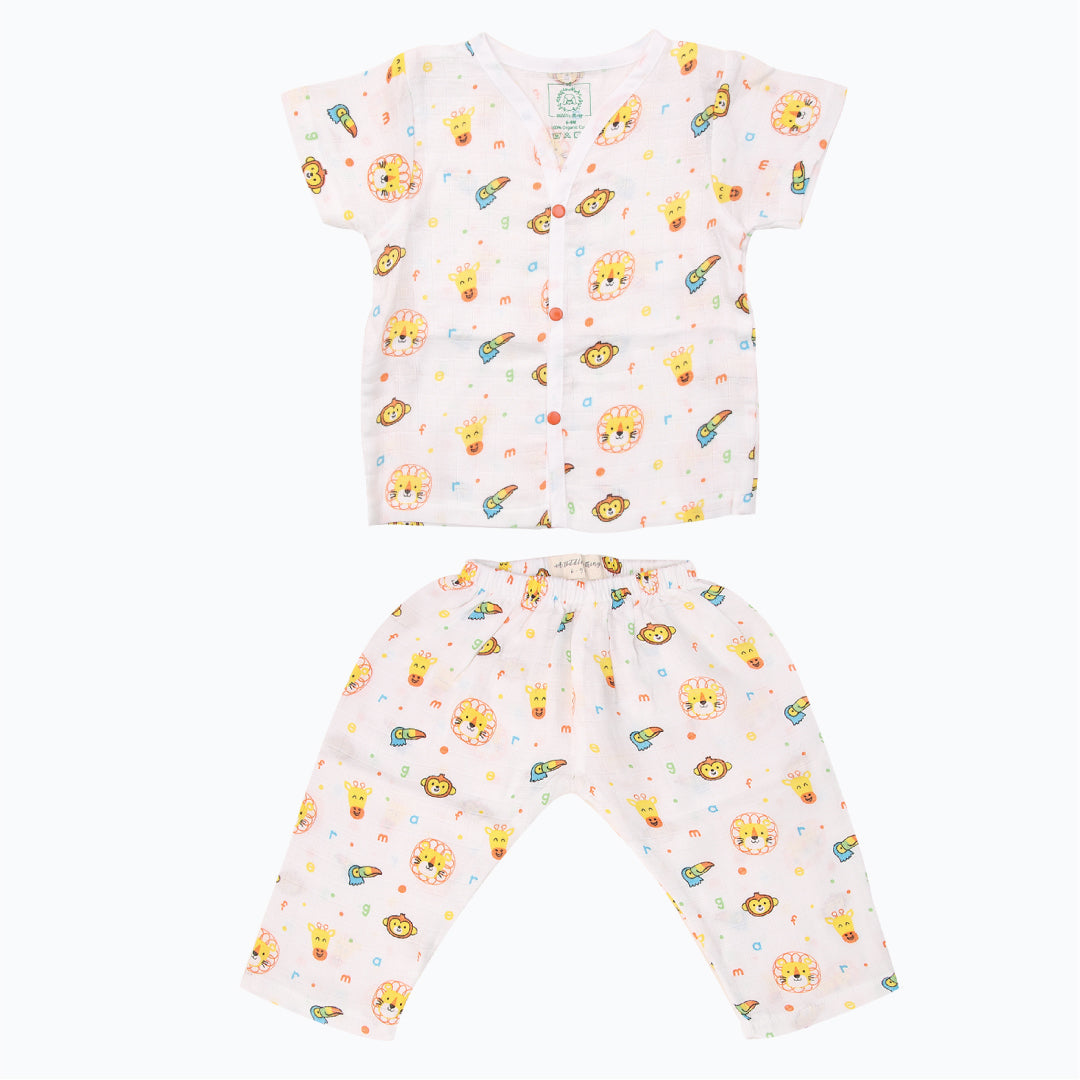 Muslin Sleep Suit for babies and kids (Unisex) Combo 2 - Pack of 5