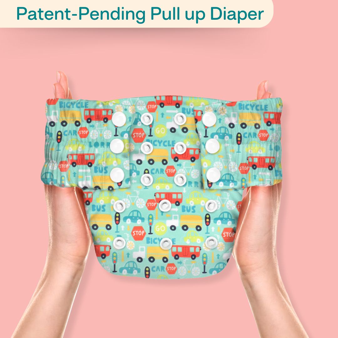 Ice Candy Newborn Cloth Diaper 2.0 with 1 cotton Insert (2 kg - 5 kg)