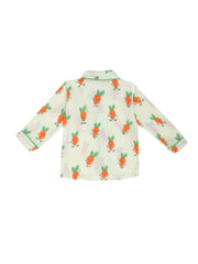 Wild Carrots (Pack of 2) - Muslin Full Sleeve Sleep Suit for babies and kids (Unisex)