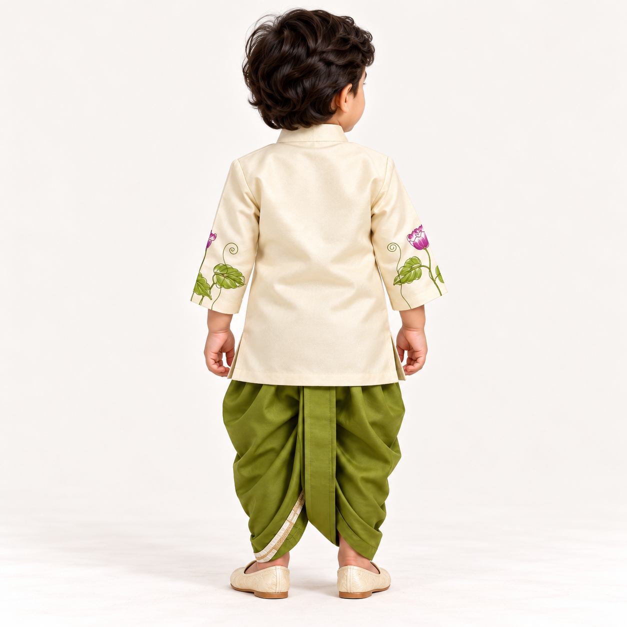 Lotus Royale Dhoti Set | 6M–4Y
