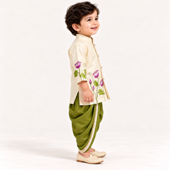 Lotus Royale Dhoti Set | 6M–4Y