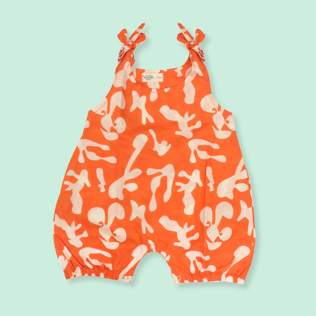 Urban Wild - Mulmul Cotton Knot Type Romper