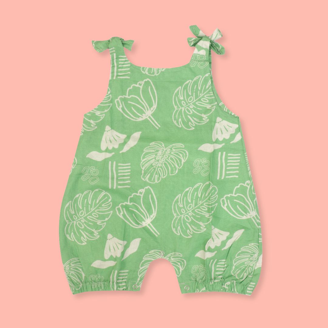 Mini Tropicano - Mulmul Cotton Knot Type Romper