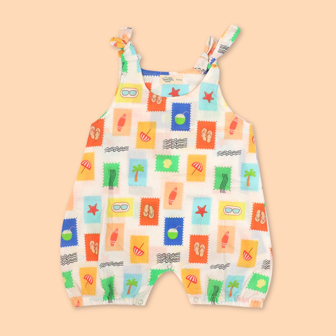 Urban Wild - Mulmul Cotton Knot Type Romper