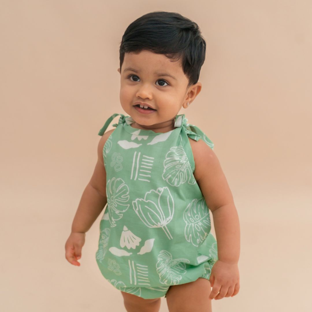 Urban Wild - Mulmul Cotton Knot Type Romper