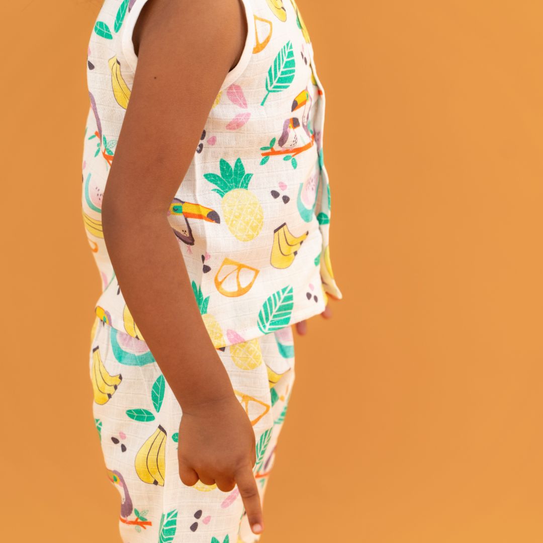 Spring Whispers - Muslin Jabla and Shorts for Babies and Toddlers